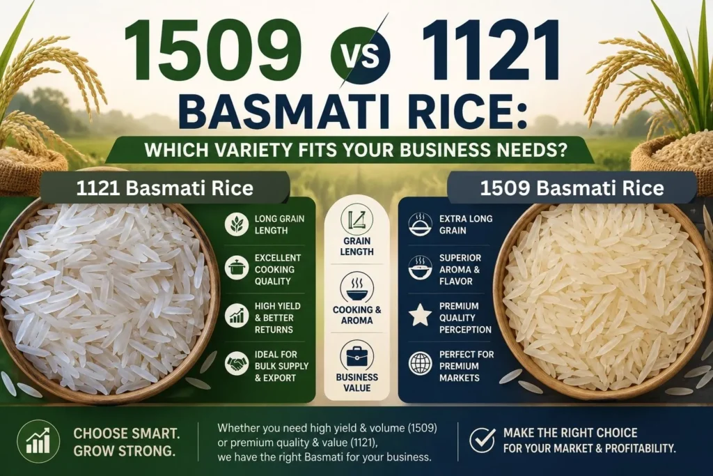 1509 vs 1121 Basmati Rice
