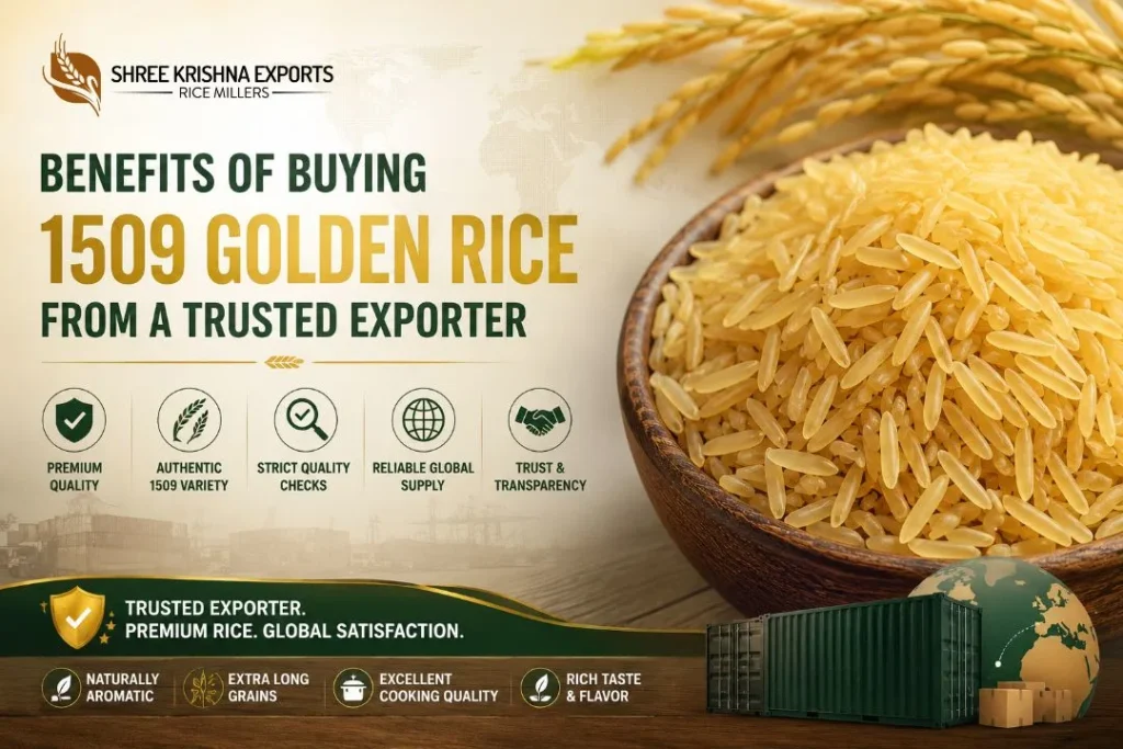 Benefits of Buying 1509 Golden Rice from a Trusted Exporter